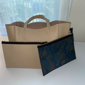 NWT Ampersand as Apostrophe  half tote + 2 pouches